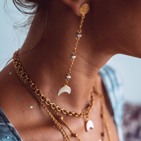 Load image into Gallery viewer, The LADY OF THE SKY Earrings
